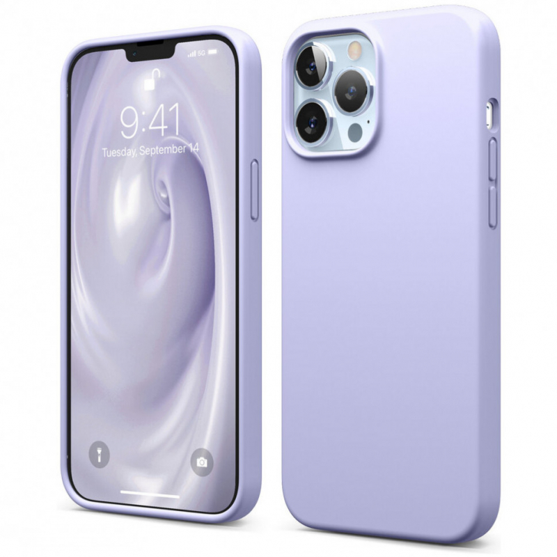 Чехол iPhone 13 Pro Max Elago Silicone Purple Purple (Фиолетовый)