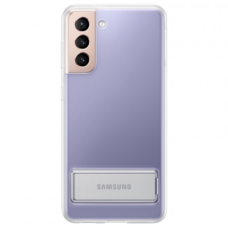 Чехол-накладка Galaxy S21 Clear Standing Cover Transparent 