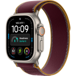 Apple Watch Ultra 4 (2026) 49mm Natural Titanium Case /Burgundy Trail Loop