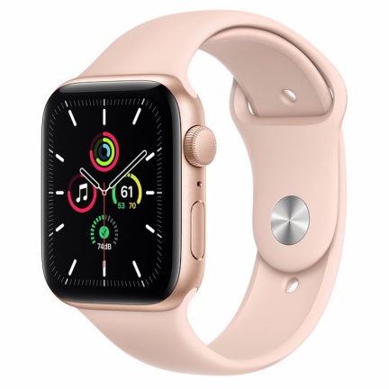 Apple Watch SE 44mm Gold Aluminum Case / Pink Sand Sport Band